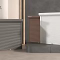 MODLFORM Modern Roller Shutters in Dark Gray Brown White with Stylish Design