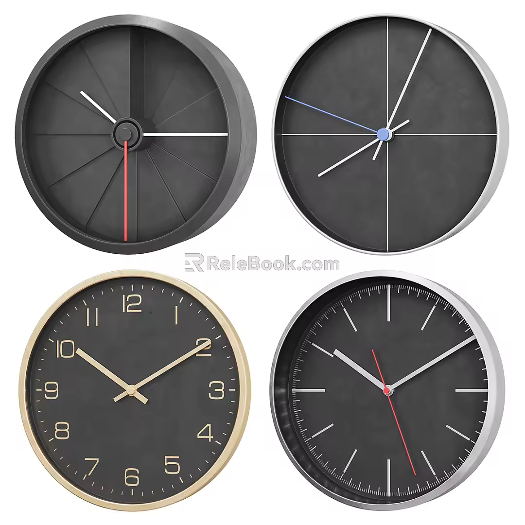 Modern Clock 3d model