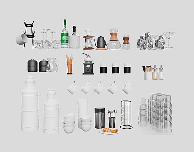 Modern Tableware 3d model