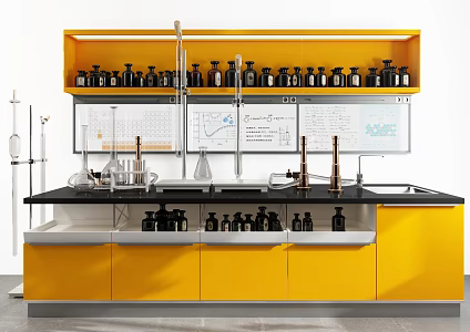 modern test bench 3d model