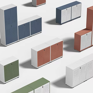 Modern office file cabinet 3d model
