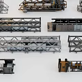 Industrial Equipment Metal Structures Mechanical Components And Various Heavy Machinery Parts
