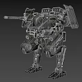 Advanced Intelligent Combat Robot With Multiple Cannons And Sturdy Mechanical Legs