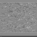 Elegant Decorative Floral Relief Background Wall With Intricate Flower Patterns