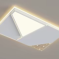 Modern Geometric Ceiling Light With Sleek Frame And Soft LED Illumination