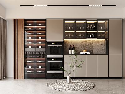 Modern wine cabinet model