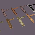 Various Modern Luxury Door Handles in Brass Black and Gold Finishes