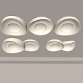 3d ceiling lamp round ceiling lamp bedroom lamp artistic shape lamp fashion living room lamp model combination 3d model