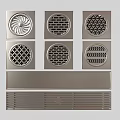 Bathroom Accessories Featuring Various Floor Drains With Different Patterns And Linear Drain 3d model