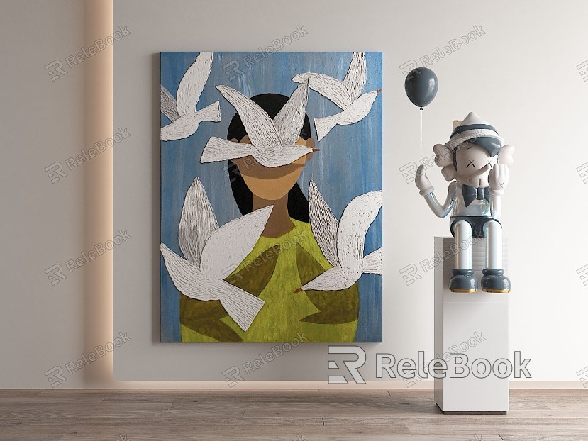 Modern abstract painting decorative painting model