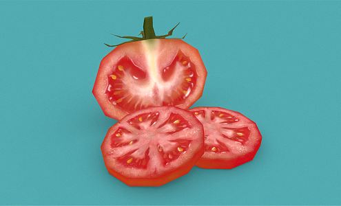 Modern Tomato Cartoon Tomato 3d model