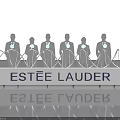 Estee Lauder And One Mansion Display Signs With Silhouette Figures