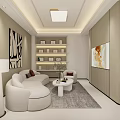 Modern SPA Room With Treatment Bed Armchair And Warm Lighting
