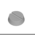 Industrial Equipment Durable White Circular Knob With Central Groove Design