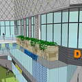 Modern Urban Complex Design With Tall Buildings Green Spaces And Plaza