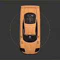 Golden Sports Car Featuring Sleek Aerodynamic Design And Shiny Metallic Finish