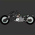 Futuristic Black Motorcycle With Green Accent Wheels Leather Seat And Metallic Frame Design