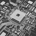 E-commerce chip AiCPU smart chip circuit board circuit board explosion diagram circuit technology chip electrical appliance computer intelligent equipment 3d model