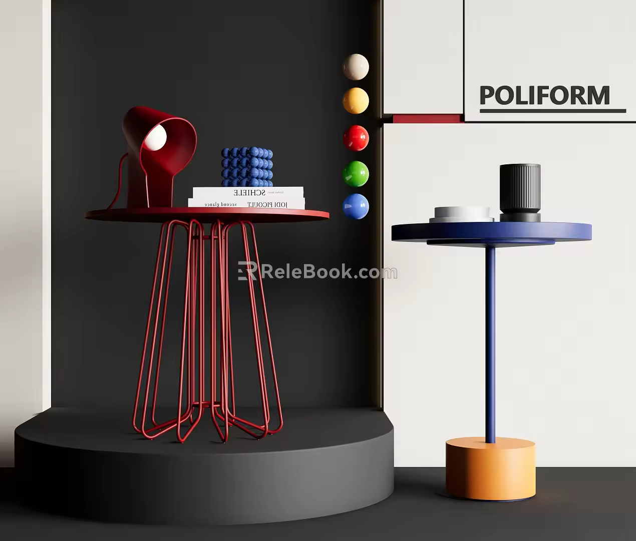 Modern side a few corners a few Memphis side a few dopamine corner a few small side a few Bauhaus 3d model