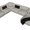 Modern Multiplayer Sofa 3d model