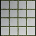Green Plant Wall With Grid Structure Green Plants And White Panel Sections 3d model