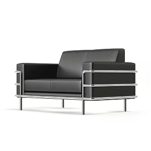 Modern Furniture Indoor Furniture Single Sofa Leather Sofa 3d model