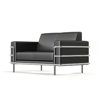Modern Furniture Indoor Furniture Single Sofa Leather Sofa 3d model