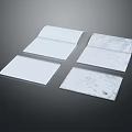 Modern Notebook Book Document 3d model