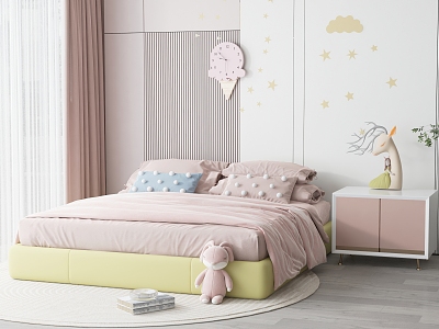 Modern Children's Bed 3d model