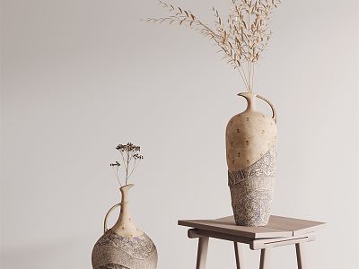 Silent Vase Plant 3d model