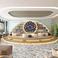 Library Book City Reading Corner Primary School Library School Library Training Room Classroom 3d model