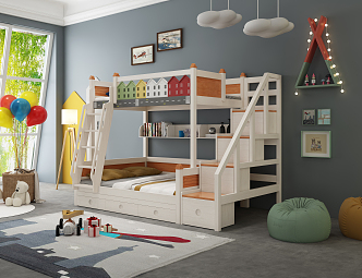 Modern Children's Room 3d model