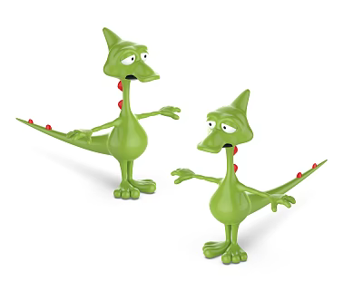 Modern Cartoon Characters 3d model Modern Cartoon Characters 3d model