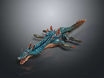 Modern sea beast ichthyosaur sea monster (ID:ggajh657750)