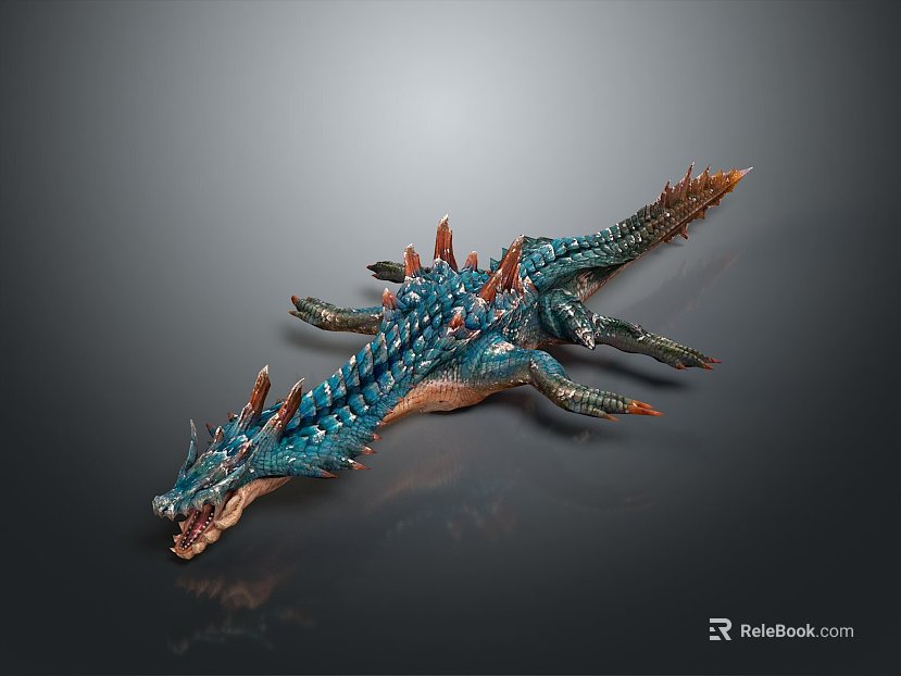 Modern sea beast ichthyosaur sea monster texture