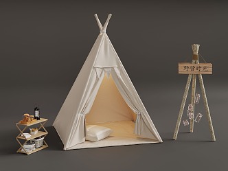 Modern outdoor tent 3d model