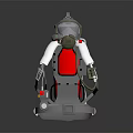 Firefighting Breathing Apparatus With Face Mask Red Cylinder And Safety Harness