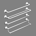 Four Modern Wall Mounted Metal Bathroom Towel Racks For Home Use