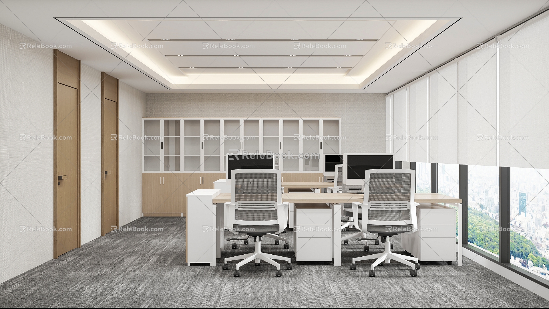 Office Office Area Open Office 3d model