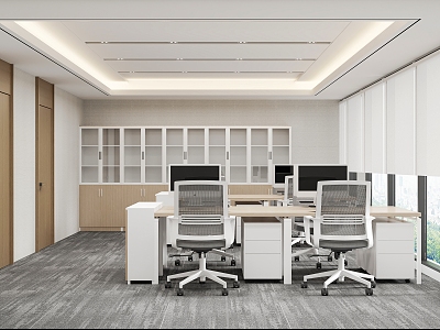 Office Area Open Office 3d model