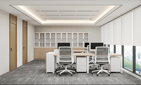 Office Area Open Office 3d model