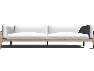 Modern Double Sofa Homestay Multi-Person Sofa 3d model