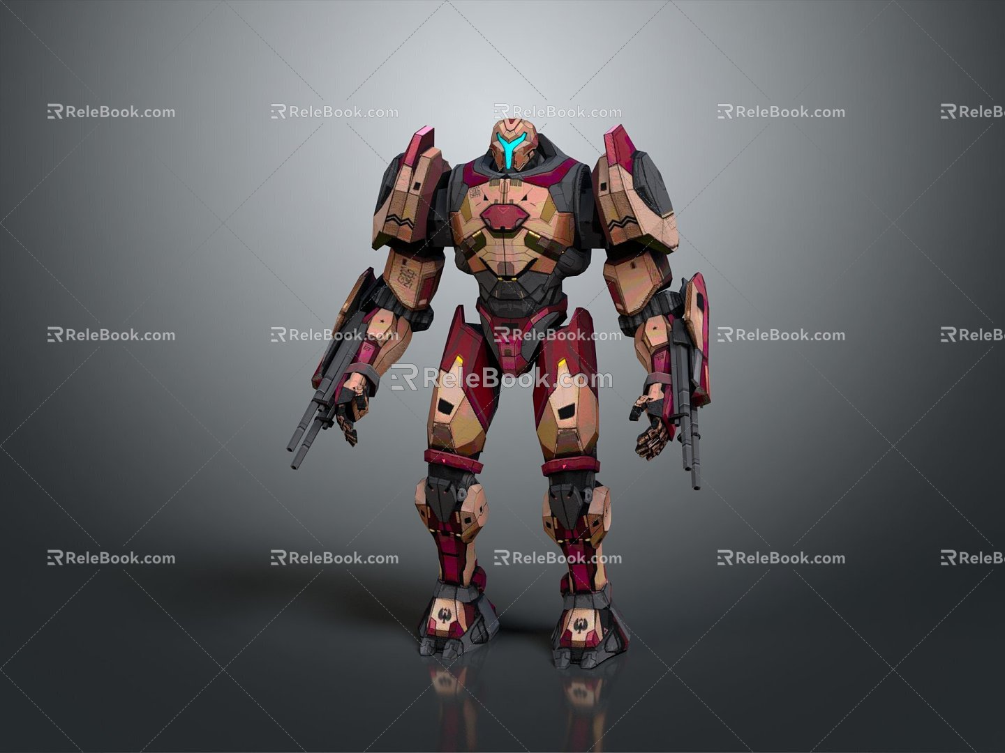 Mecha Warrior Mecha Soldier Machine Armor Mechanical Armor 3d model