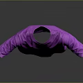 Purple Casual Short Sleeve T shirt With Minimalist Chest Logo Design