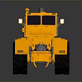 Yellow Heavy Duty Utility Vehicle With Large Tires For Construction Work