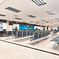 Modern Hall Office Hall Service Center Service Hall Convenience Service Hall Reception Hall Window Waiting Area 3d model