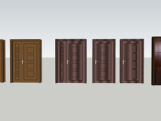 Modern child-mother door 3d model