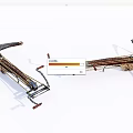 Modern Crossbow Old Crossbow 3d model