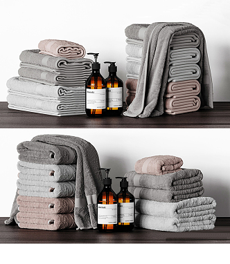 Modern towel 3d model