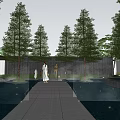 Modern Gate 3d model